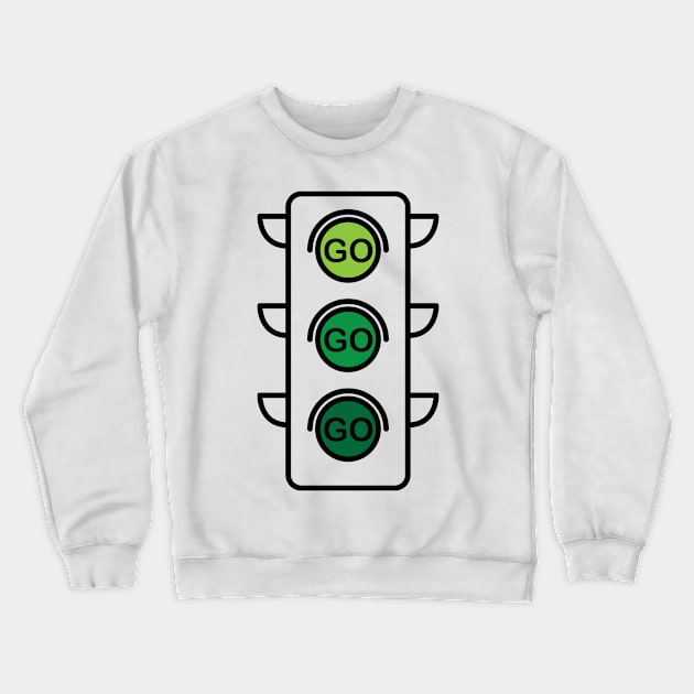 Green light Crewneck Sweatshirt by andantino